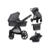 Noordi Sole Go 3in1 Travel System - Black 1 Noordi Sole Go 3in1 Travel System - Black -Baby Products Store 3851 1