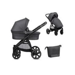 Noordi Sole Go 2in1 Pram - Black