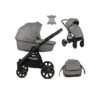 Noordi Fjordi Leather 2in1 Pram - Graphite -Baby Products Store 3880 12
