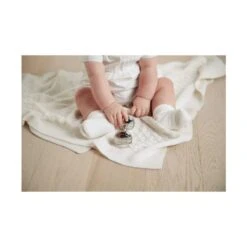 Mamas & Papas Knitted Blanket - Cream Pointelle -Baby Products Store 3 40