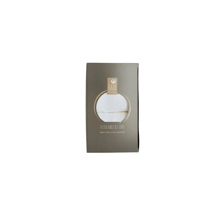 Gaia Baby Serena Fitted Sheets Cot Bed (2pc) - White 5 Gaia Baby Serena Fitted Sheets Cot Bed (2pc) - White - Image 3