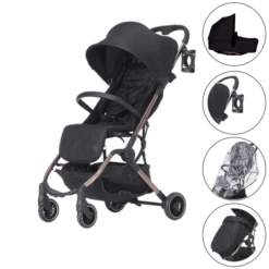 Didofy Aster 2 2in1 Stroller - Black