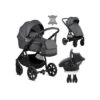 Noordi Fjordi Leather 3in1 Travel System - Shadow Grey