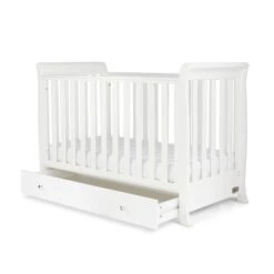 Ickle Bubba Snowdon Mini Cot Bed And Fibre Mattress - White -Baby Products Store 43 005 mbx 801 09 1