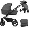 Noordi Aqua 2in1 Pram - Dark Grey -Baby Products Store 4318 40