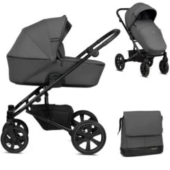 Noordi Aqua 2in1 Pram - Dark Grey