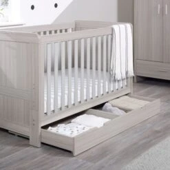 Ickle Bubba Pembrey Cot Bed And Under Drawer - Ash Grey -Baby Products Store 44 006 dra 832 03ls