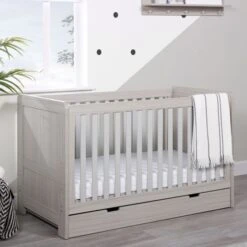 Ickle Bubba Pembrey Cot Bed And Under Drawer - Ash Grey -Baby Products Store 44 006 dra 832 04ls