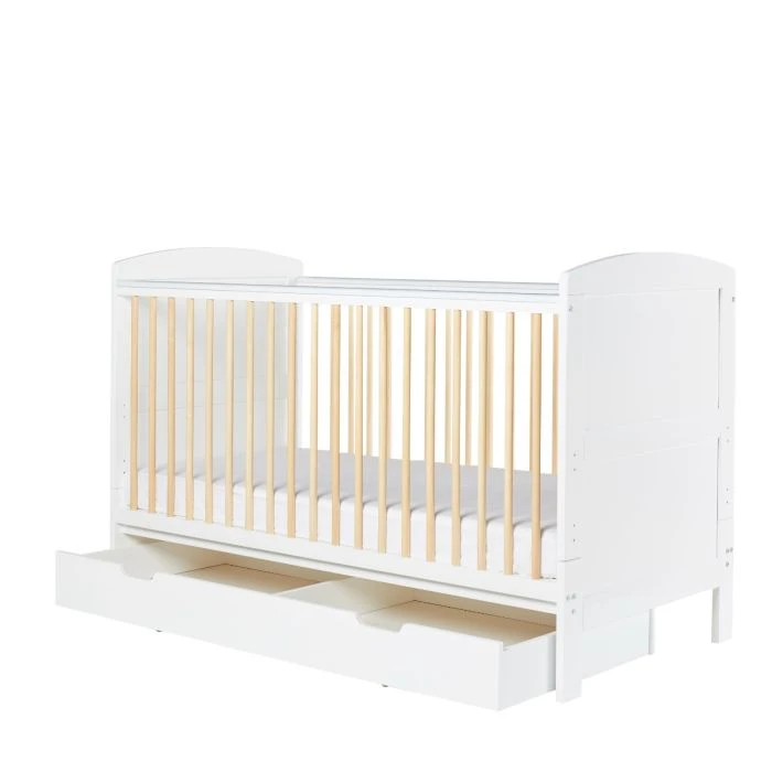 Ickle Bubba Coleby Scandi Classic Cot Bed, Under Drawer And Fibre Mattress - Scandi White 6 Ickle Bubba Coleby Scandi Classic Cot Bed, Under Drawer And Fibre Mattress - Scandi White - Image 4