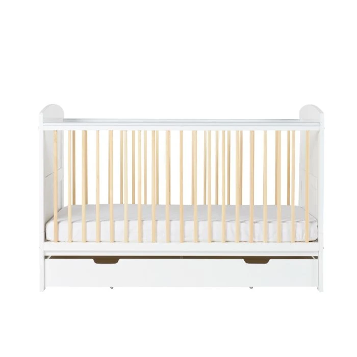 Ickle Bubba Coleby Scandi Classic Cot Bed, Under Drawer And Fibre Mattress - Scandi White 7 Ickle Bubba Coleby Scandi Classic Cot Bed, Under Drawer And Fibre Mattress - Scandi White - Image 5