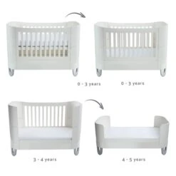 Gaia Baby Serena Cot Bed - White 13 Gaia Baby Serena Cot Bed - White -Baby Products Store 46