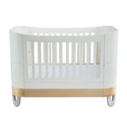 Gaia Baby Serena Cot Bed + Mini Cot - White/Natural -Baby Products Store 46.gs1 wn 6