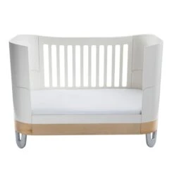 Gaia Baby Serena Cot Bed + Mini Cot - White/Natural -Baby Products Store 46.gs1 wn 7