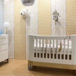 Gaia Baby Serena Cot Bed + Mini Cot - White/Natural -Baby Products Store 46.gs1 wn 9