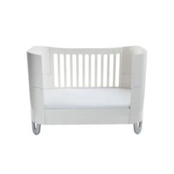 Gaia Baby Serena Cot Bed + Mini Cot & Dresser Set - White -Baby Products Store 46.gs3 w 3 4 3