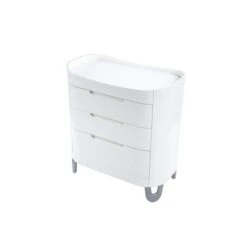 Gaia Baby Serena Cot Bed + Mini Cot & Dresser Set - White -Baby Products Store 46.gsd1 w 2 1 4