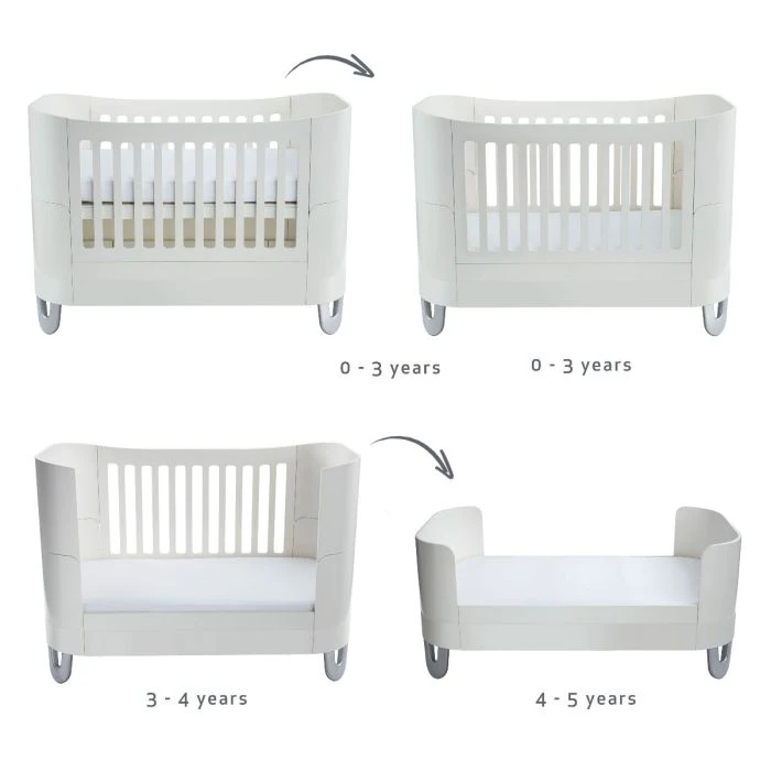 Gaia Baby Serena Cot Bed - White 7 Gaia Baby Serena Cot Bed - White - Image 5