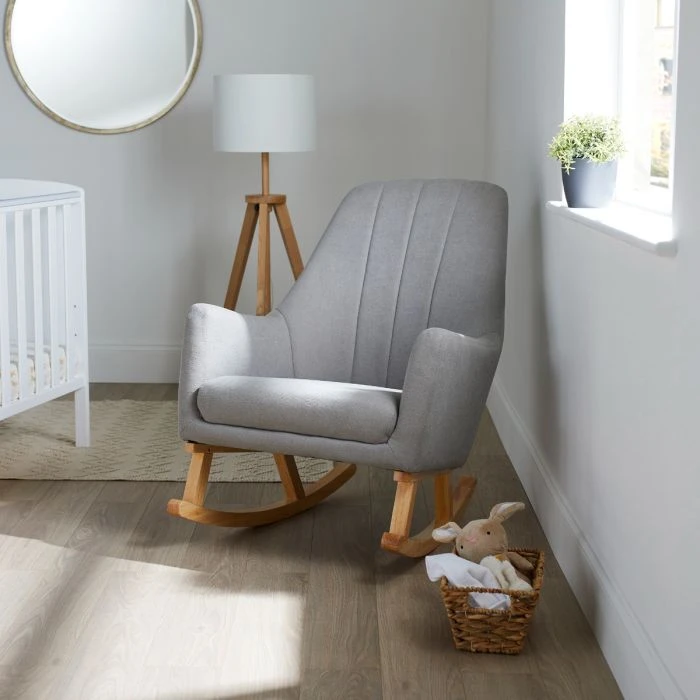 Ickle Bubba Eden Deluxe Nursery Chair - Pearl Grey 4 Ickle Bubba Eden Deluxe Nursery Chair - Pearl Grey - Image 2