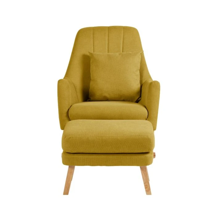 Ickle Bubba Eden Deluxe Nursery Chair And Stool - Ochre 4 Ickle Bubba Eden Deluxe Nursery Chair And Stool - Ochre - Image 2
