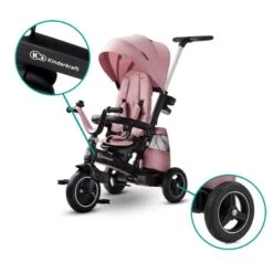 Kinderkraft Easytwist Tricycle - Marvelous Pink -Baby Products Store 5902533914494 11