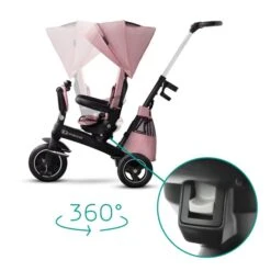 Kinderkraft Easytwist Tricycle - Marvelous Pink -Baby Products Store 5902533914494 7