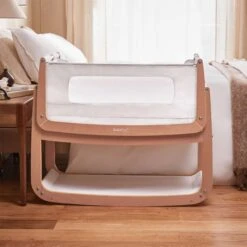 SnuzPod4 Bedside Crib & Mattress - Natural -Baby Products Store 6. sp4natural fronthero hr 1