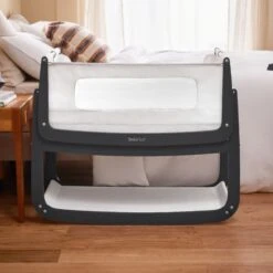 SnuzPod4 Bedside Crib & Mattress - Slate -Baby Products Store 6. sp4slate fronthero lr 1