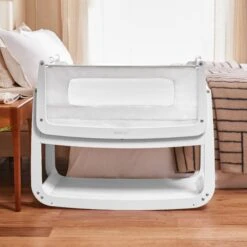 SnuzPod4 Bedside Crib & Mattress - White 13 SnuzPod4 Bedside Crib & Mattress - White -Baby Products Store 6. sp4white fronthero lr 1
