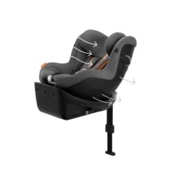 Cybex Sirona Gi I-Size PLUS Car Seat - Lava Grey 16 Cybex Sirona Gi I-Size PLUS Car Seat - Lava Grey -Baby Products Store 6 37