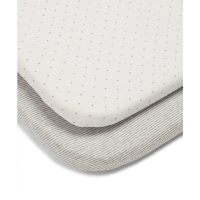 Mamas & Papas Universal Crib Sheets (2 Pack) - Grey Star 3 Mamas & Papas Universal Crib Sheets (2 Pack) - Grey Star