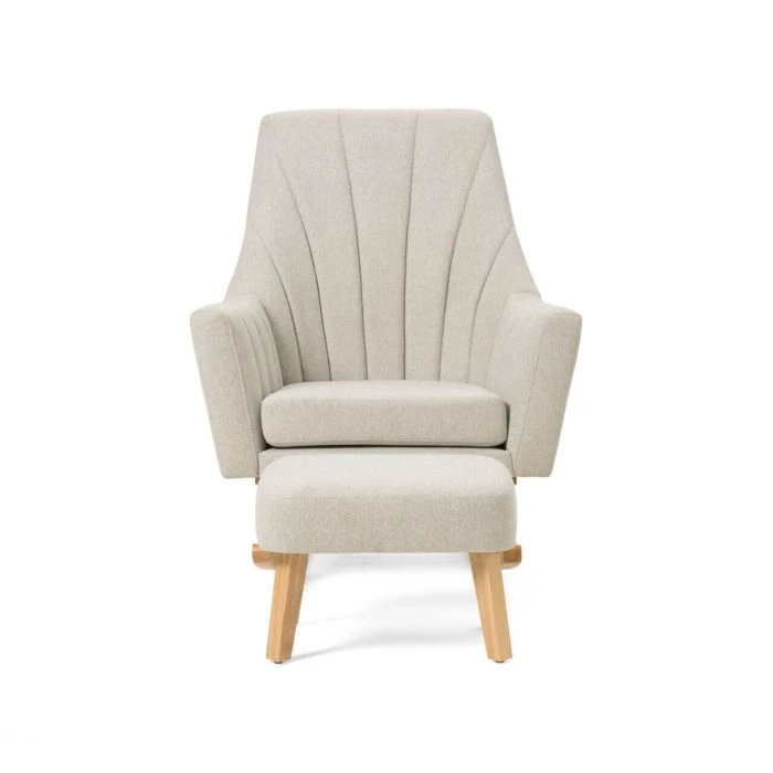 Tutti Bambini Jonah Rocking Chair & Foot Stool - Pebble 9 Tutti Bambini Jonah Rocking Chair & Foot Stool - Pebble - Image 7