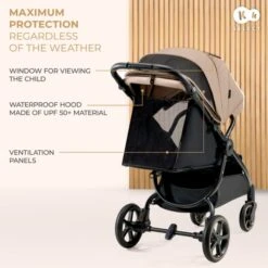 Kinderkraft MITZY Pushchair - Linen Beige -Baby Products Store 9 mitzy linen beige 5902533924356 uk