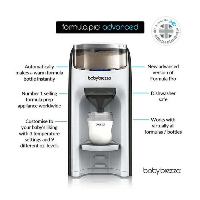 Baby Brezza Formula Pro Advanced Formula Dispenser - White/Black 8 Baby Brezza Formula Pro Advanced Formula Dispenser - White/Black - Image 6