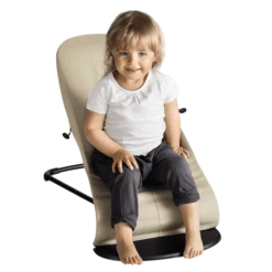 BabyBjorn Bouncer Balance Soft Cotton - Black/Dark Grey -Baby Products Store babybjorn baby bouncer balance soft lifestyle 3 from babies to toddlers 1