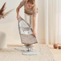 BabyBjorn Bouncer Balance Soft Mesh - Grey Beige 21 BabyBjorn Bouncer Balance Soft Mesh - Grey Beige -Baby Products Store babybjorn bouncer balance soft mesh grey beige white grey frame 10 17689
