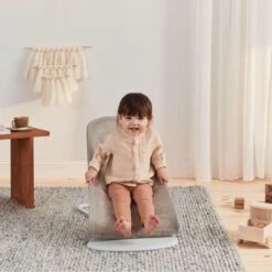 BabyBjorn Bouncer Balance Soft Mesh - Grey Beige 17 BabyBjorn Bouncer Balance Soft Mesh - Grey Beige -Baby Products Store babybjorn bouncer balance soft mesh grey beige white grey frame 6 78757
