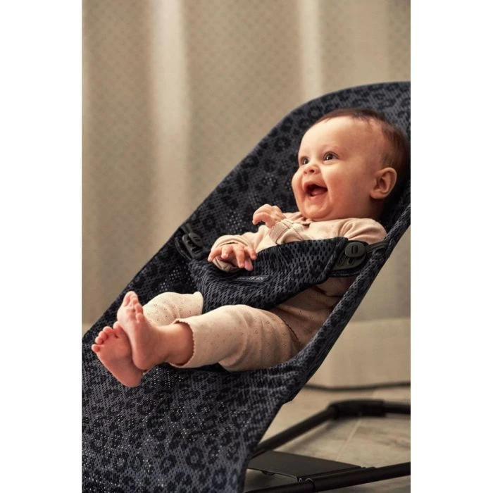 BabyBjorn Bouncer Bliss 3D Mesh - Anthracite/Leopard 5 BabyBjorn Bouncer Bliss 3D Mesh - Anthracite/Leopard - Image 3
