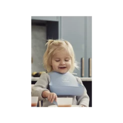 BabyBjorn Feeding Bib Pack Of 2 - Powder Blue -Baby Products Store babybjorn feeding bib set powderr 1