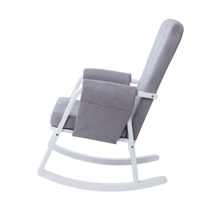 Ickle Bubba Dursley Rocking Chair And Stool Pearl Grey 5 Ickle Bubba Dursley Rocking Chair And Stool Pearl Grey - Image 3