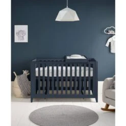 Mamas & Papas Melfi Cot Bed - Midnight Blue -Baby Products Store cbmlmb100 ccmlmb100 melfi blue cot single highest position changer