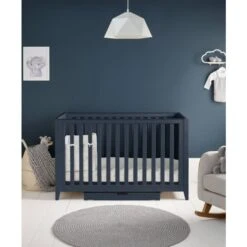 Mamas & Papas Melfi Cot Bed - Midnight Blue -Baby Products Store cbmlmb100 ccmlmb100 melfi blue cot single lowest position ucs