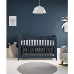 Mamas & Papas Melfi Cot Bed - Midnight Blue -Baby Products Store cbmlmb100 melfi blue cot single highest position