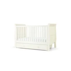 Mamas & Papas Mia Sleigh Cot Bed - White