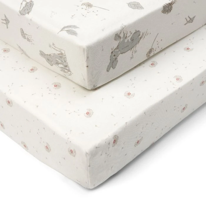 Tutti Bambini Cot Fitted Sheets 2pk - Cocoon 3 Tutti Bambini Cot Fitted Sheets 2pk - Cocoon