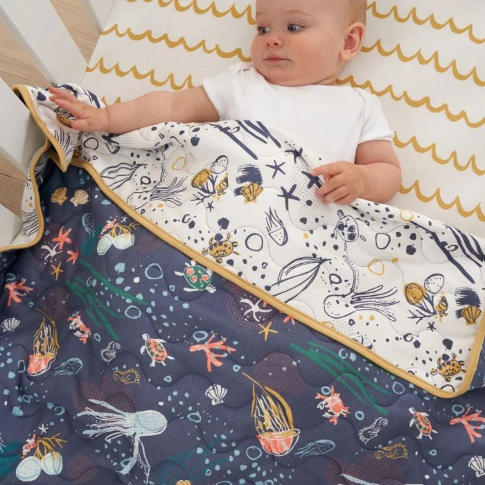 Tutti Bambini Cot Bed Coverlet - Our Planet 8 Tutti Bambini Cot Bed Coverlet - Our Planet - Image 6