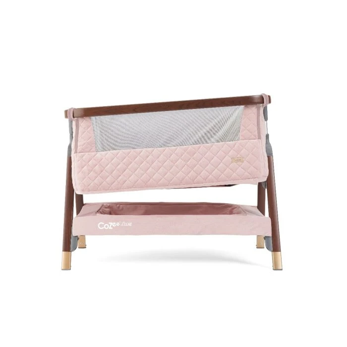 Tutti Bambini CoZee Luxe Bedside Crib - Walnut/Blush 6 Tutti Bambini CoZee Luxe Bedside Crib - Walnut/Blush - Image 4