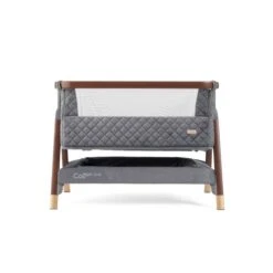 Tutti Bambini CoZee Luxe Bedside Crib - Walnut/Slate -Baby Products Store cozee luxe bedside crib walnut slate 3