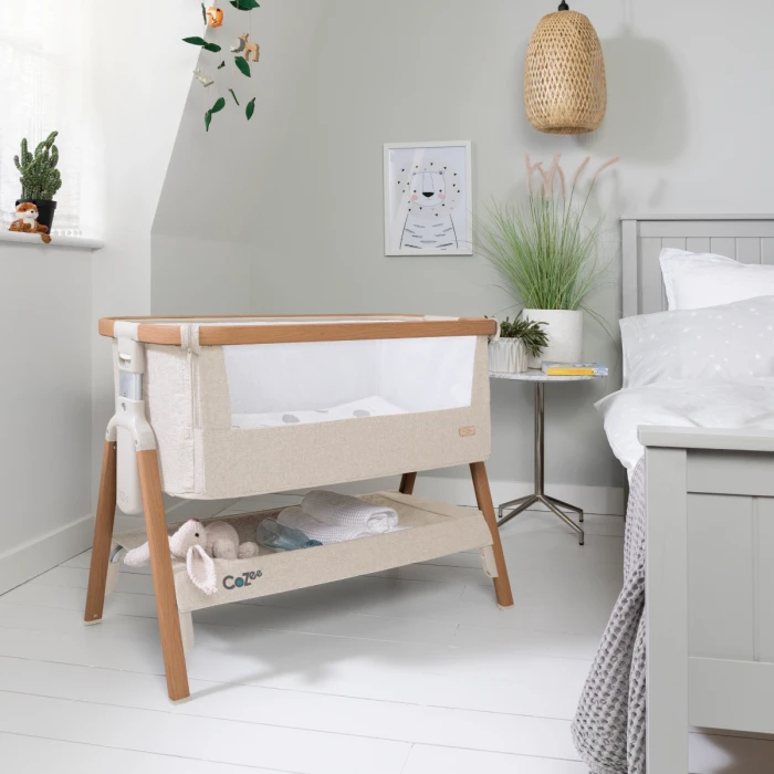 Tutti Bambini CoZee Bedside Crib - Scandinavian Walnut/Ecru 9 Tutti Bambini CoZee Bedside Crib - Scandinavian Walnut/Ecru - Image 7