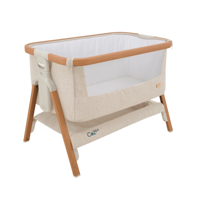 Tutti Bambini CoZee Bedside Crib - Scandinavian Walnut/Ecru 4 Tutti Bambini CoZee Bedside Crib - Scandinavian Walnut/Ecru - Image 2