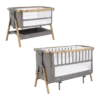 Tutti Bambini Cozee XL Bedside Crib & Cot - Oak/Charcoal -Baby Products Store cozee xl crib and cot oak charcoal 2
